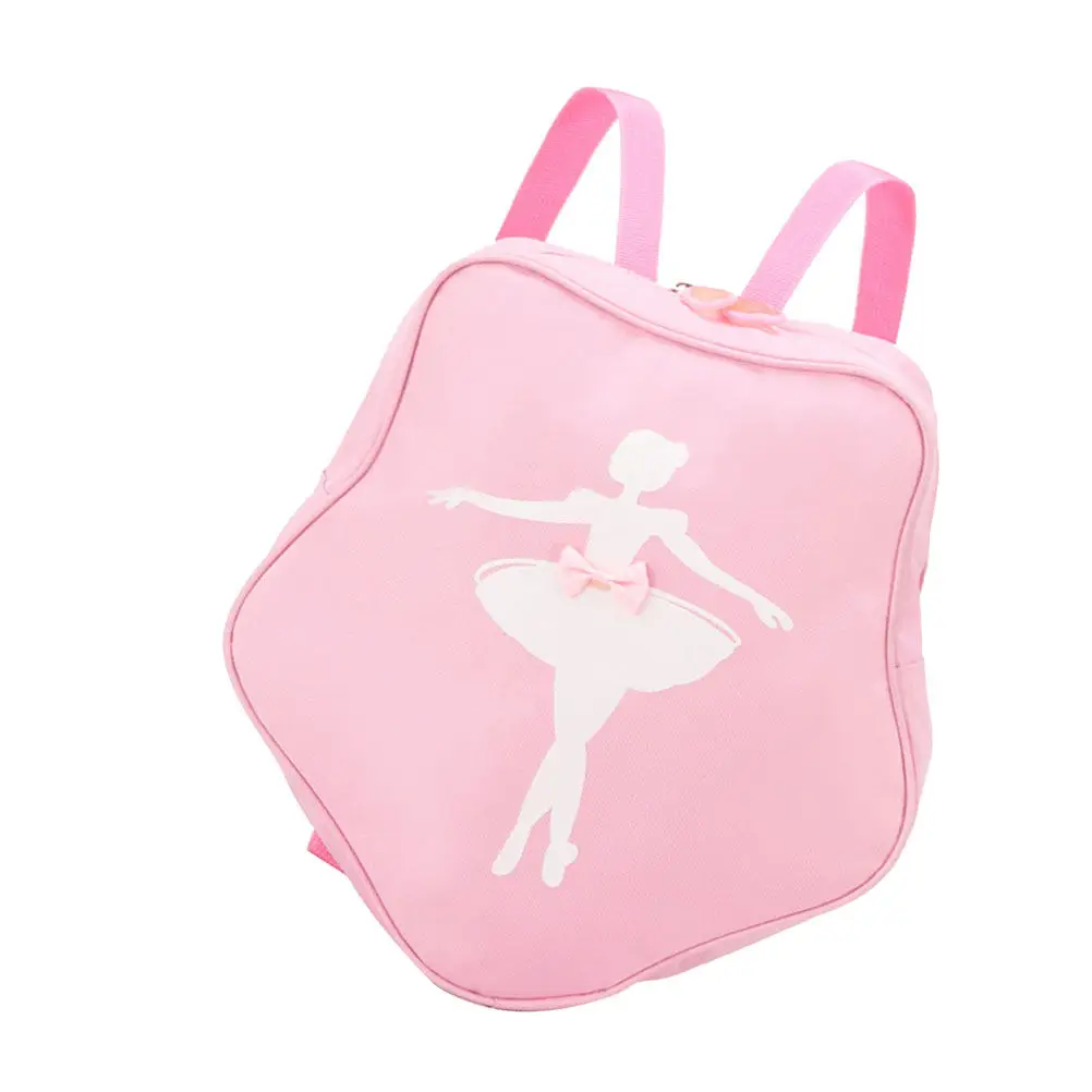 

1Pcs Children Dance Shoulder Bag Ballet Tote Bag Pink Creative Shape Smooth Zipper Girls Dance Backpack Lunch Storage Gift