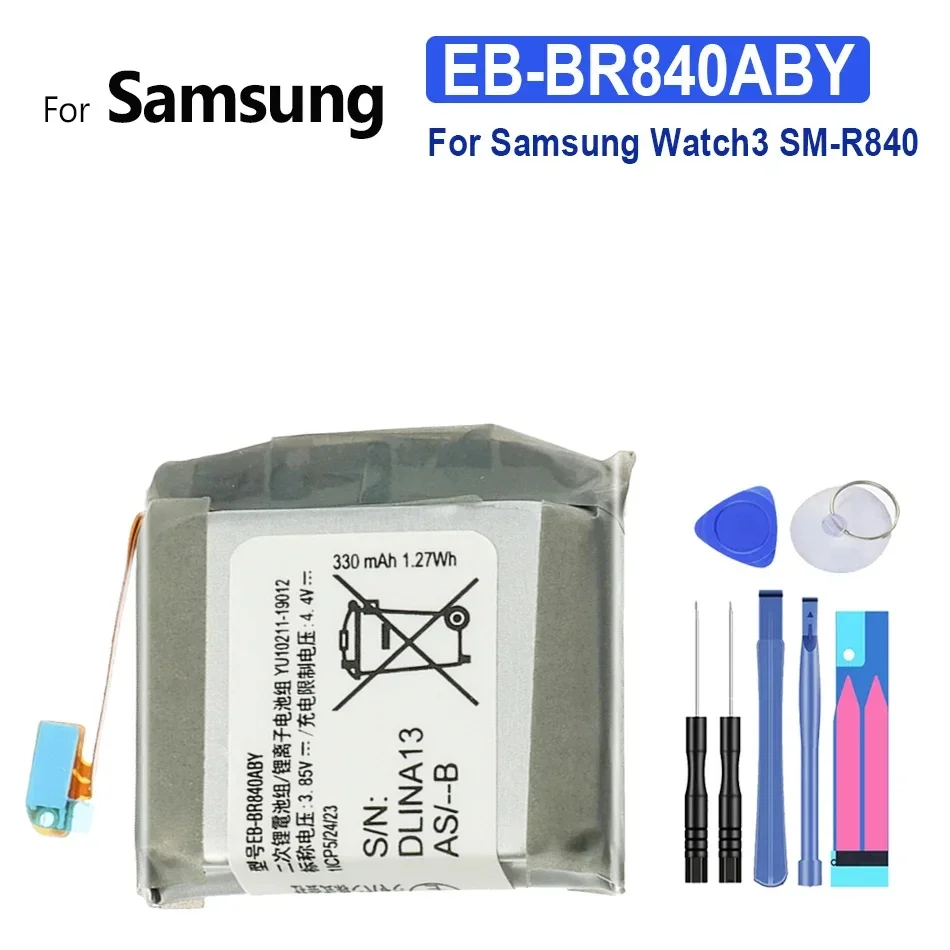 Portable Battery EB-BR840ABY EB-BR820ABY 340mAh For Samsung Galaxy Watch 3 45MM SM-R840 Active 2 SM-R820 SM-R825 44mm