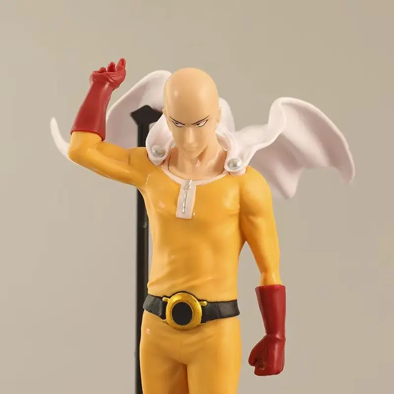 18cm anime figura um soco-man figura careca saitama tatsumaki figura de pé modelo brinquedo coleção estática ornamentos de mesa pvc