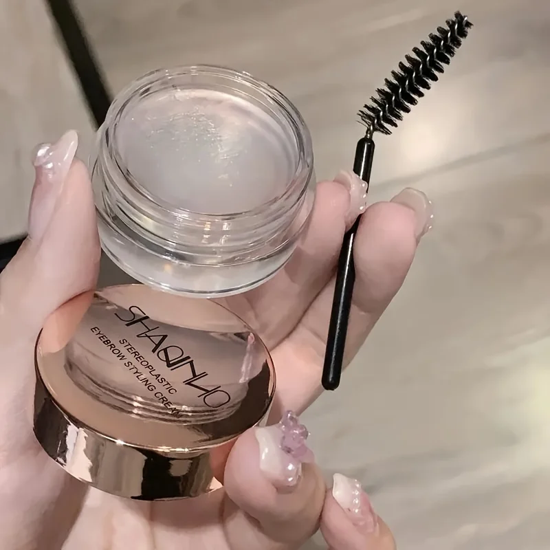 Crème coiffante pour sourcils tridimensionnelle, Gel pour sourcils imperméable et durable à séchage rapide, sourcils sauvages européens et américains