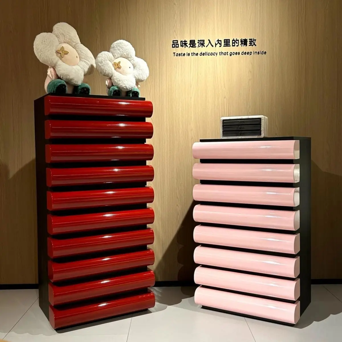 

Storage Cabinet Living Room Bedroom Storage Bucket Cabinet Environmental Protection Solid Wood Modern Minimalist Creative