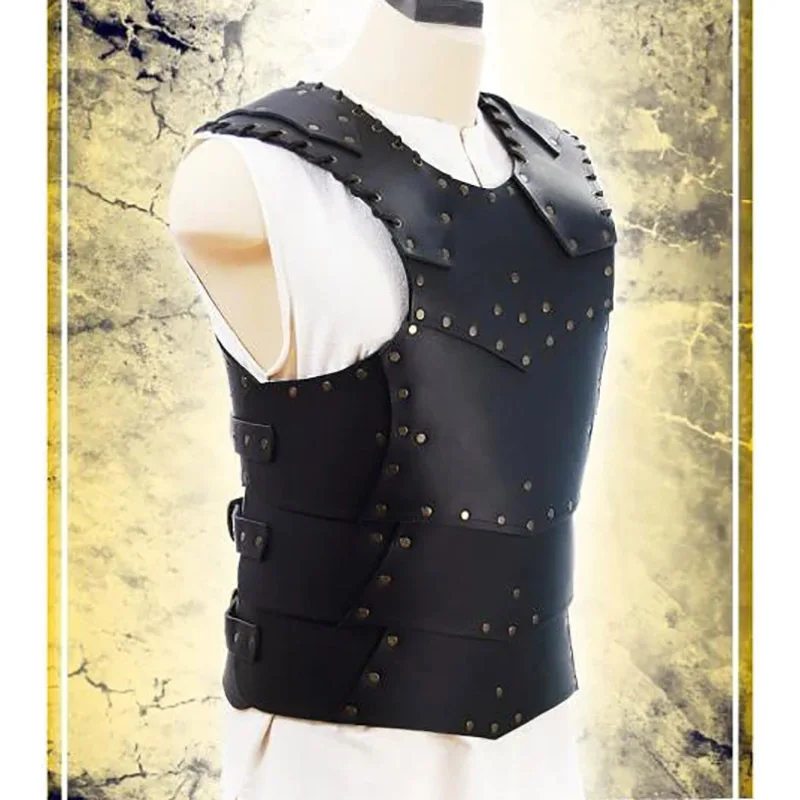 Nueva Placa de Pecho de Cuero Estilo Medieval Renacentista para COSPLAY, Accesorio Ajustable para Fiestas