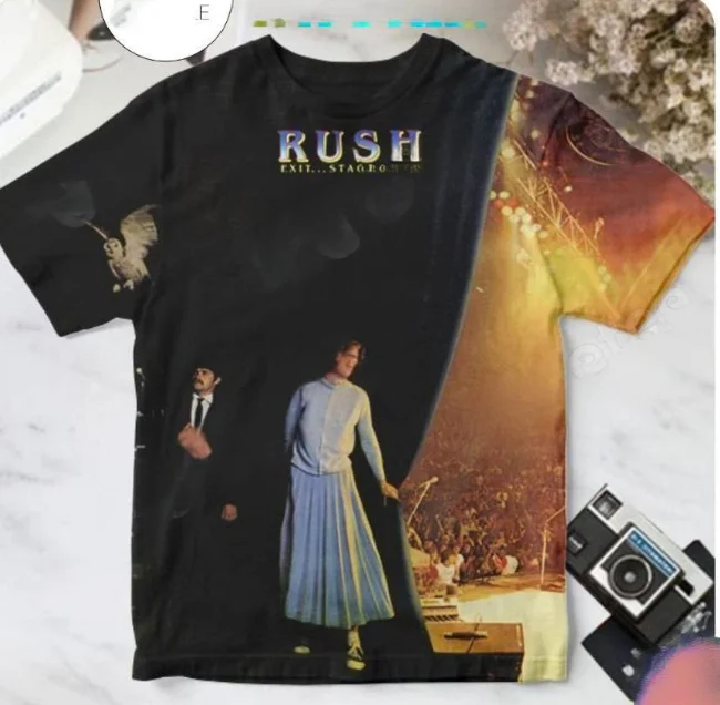 Beliebtes Rock Rush Album 3D-Druck T-Shirts Sommer Neu Herren Damen Hip-Hop Trend Kurzarm T-Shirt Street Casual Oversized Y2k Top – Detail 12
