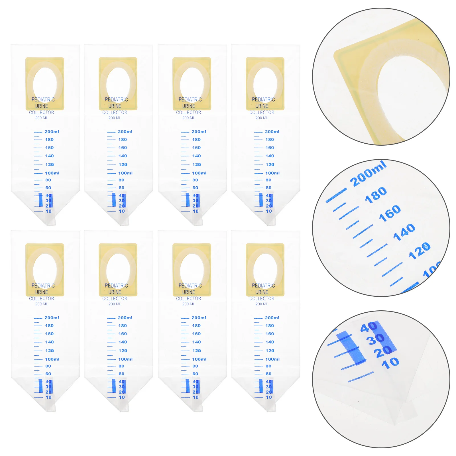 

20Pcs Pediatric Urine Collection Bag Clear Infant Pee Bags Leakproof Disposable Urinal for Baby Travel Home Urine Bag
