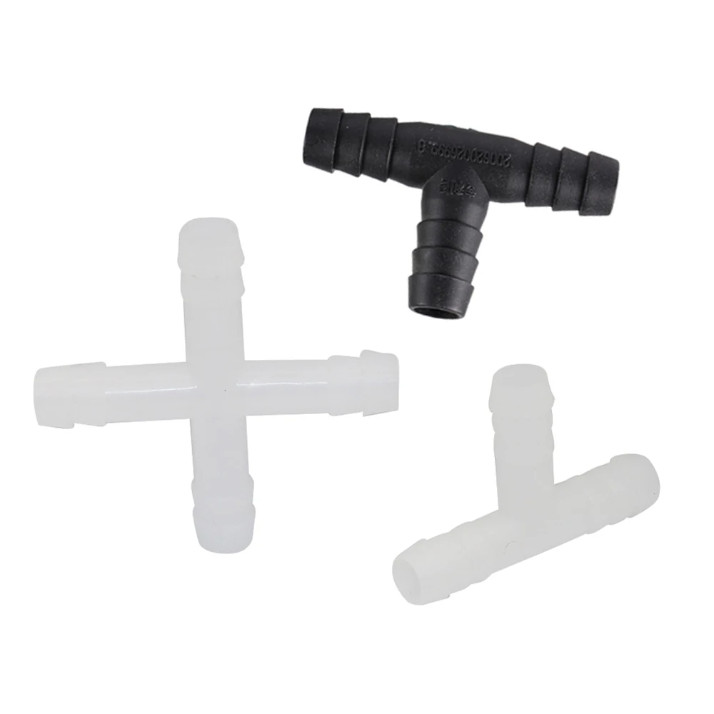 10mm Multi-barb Water Hose Splitters 3-way 4-way Garden Plant Flower Irrigation Fish Tank Air Pipe Quick Connectors 50Pcs