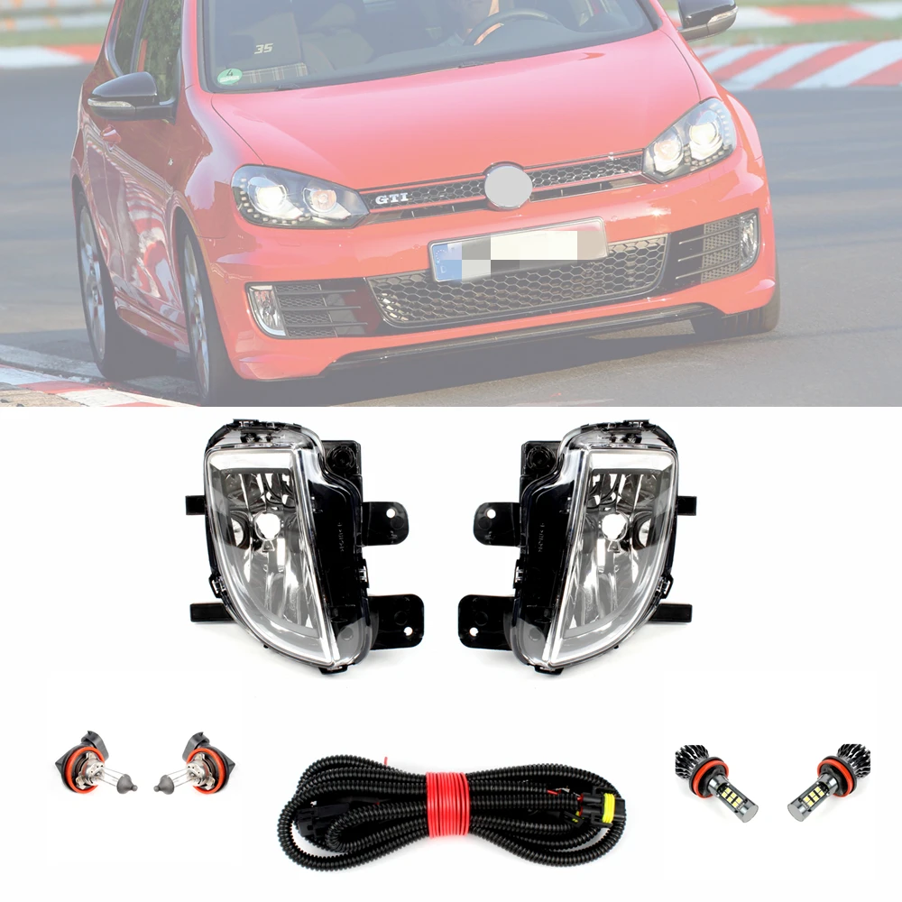 

Front Bumper Fog Light With Bulbs For Golf 6 GTI 2009 2010 2011 2012 2013 5K0941699E/5K0941700E