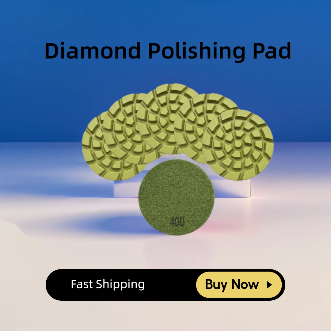 

BRSCHNITT Алмазная полировальная подушечка, 6 шт./уп., диаметр 100 мм, зернистость 400, шлифовальный диск из смолы для цементного пола, восстановление бетона, подушечки для пола