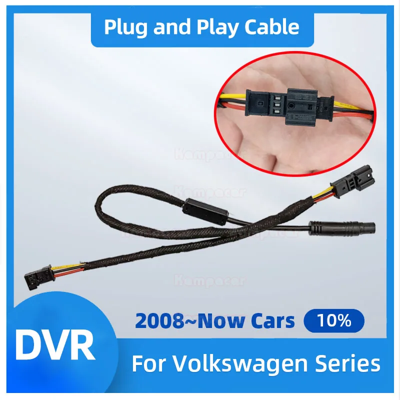 

ECVW01 Plug And Play Rain Sensor Cable For Volkswagen VW Tiguan Touran Touareg Taos Tharu Jetta Passat Magotan Polo Golf Car Dvr