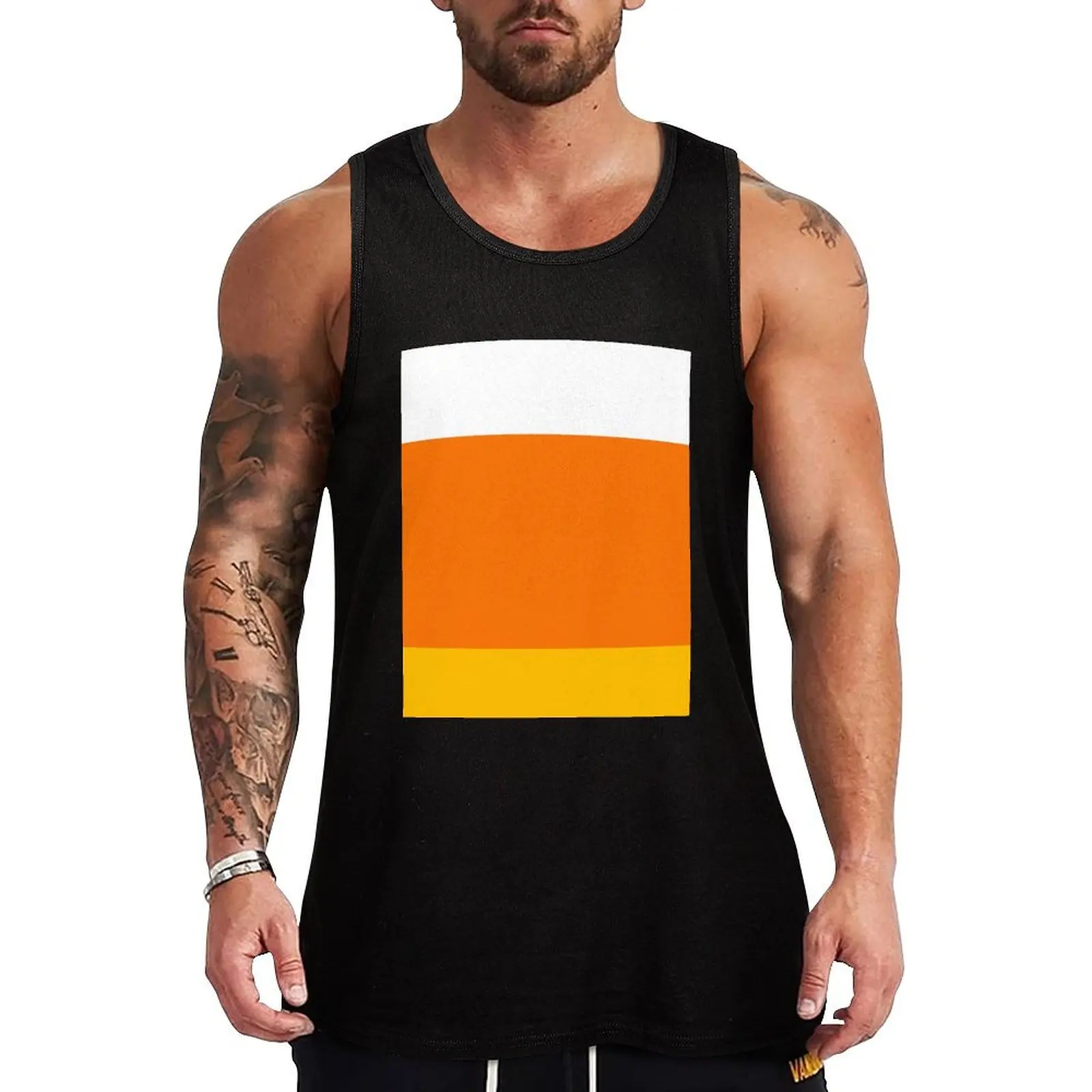 

Candy Corn Costume Tank Top Street Fashion Tank Top Urban Sleeveless Wear