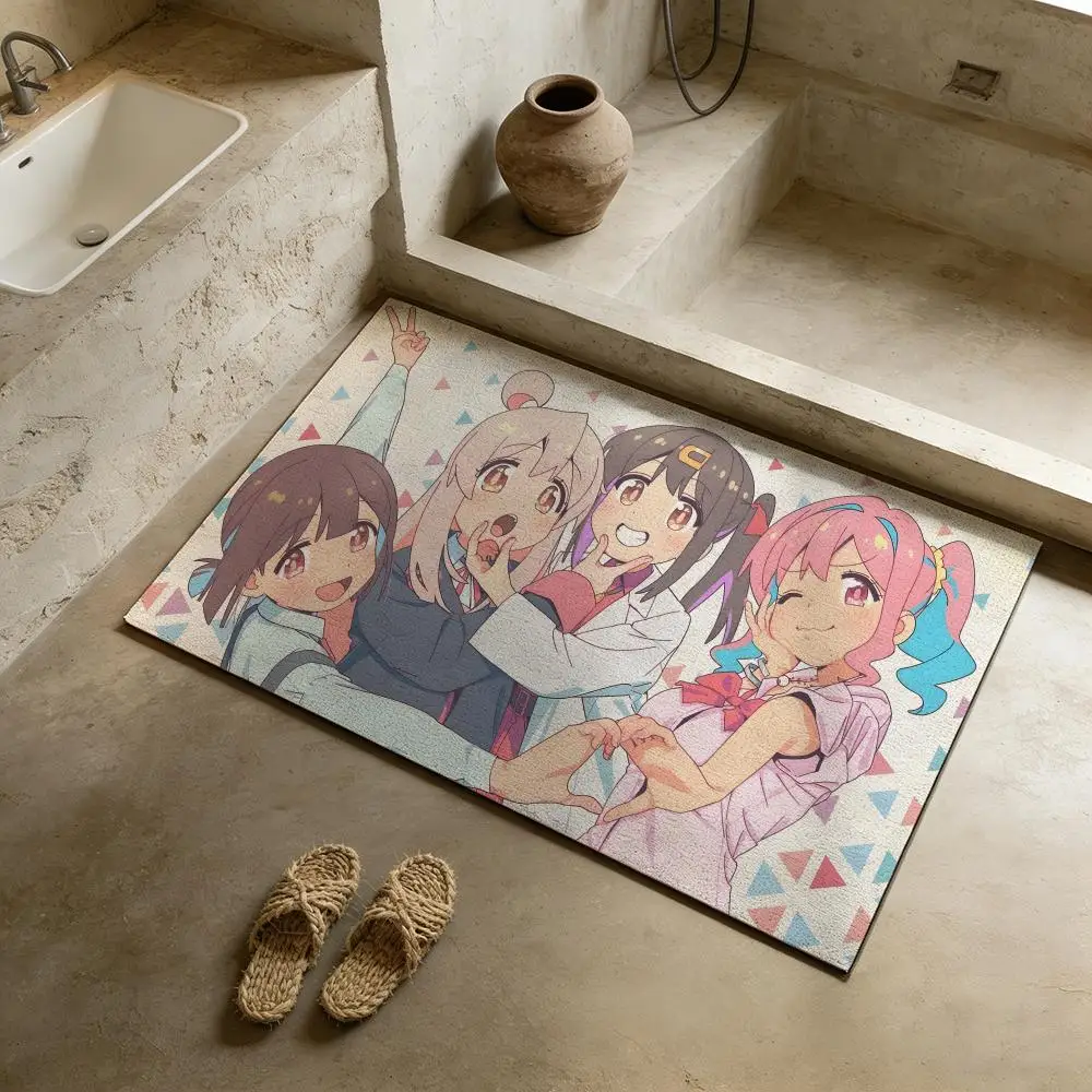 Floor Mat Diatomite Bath Mat, Quick-Drying Non-Slip Absorbent Mat, Washable Home Floor Ma O-Onimai