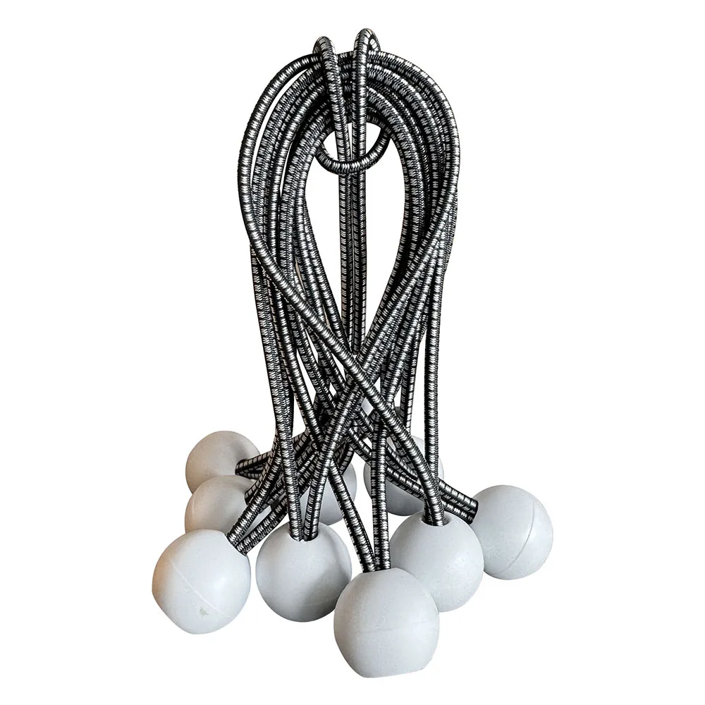 

10pcs 15.5CM Elastic Ball Rope Bungee Cords Tent Fixing Tarpaulin Awning Canopy Heavy Duty Tarp Tie Down For Shelter Outdoor