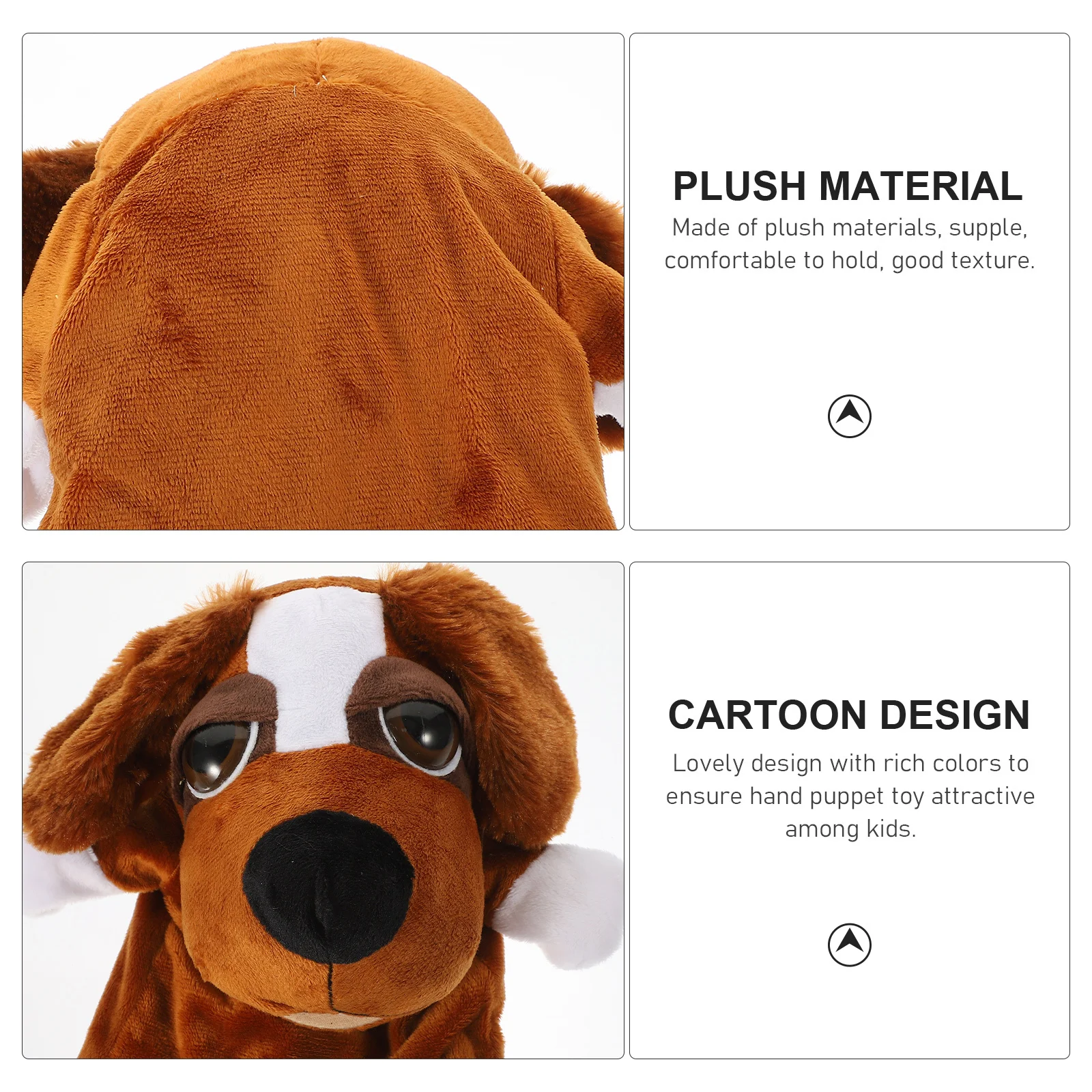 2 stuks dierenhandpop gladde gevulde stof ideaal voor ouder-kind interactie motorische vaardigheden ontwikkeling communicatie