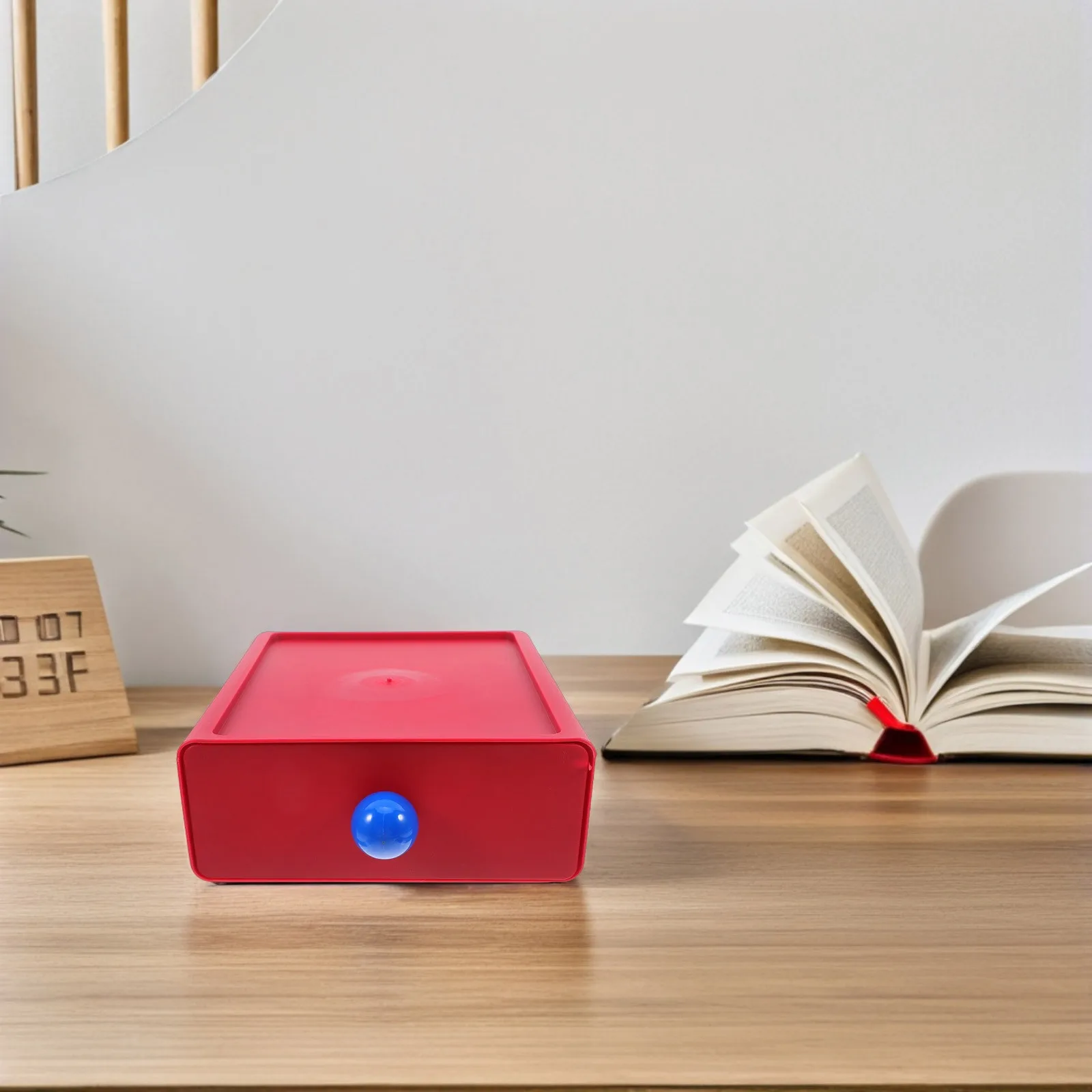 2 قطعة صندوق تخزين مكتبي لطيف متعدد الوظائف منظم قرطاسية البلاستيك مكتب عمل لوازم المطبخ كونترتوب المنظم #1