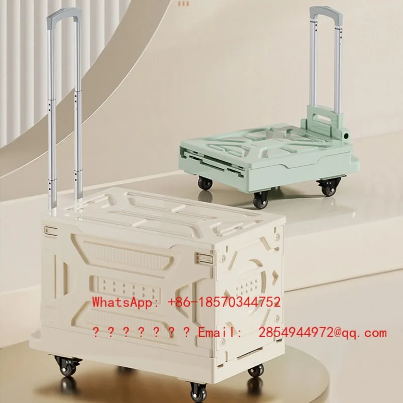 folding-box-portable-shopping-cart-express-pickup-truck-pull-cart-trailer-household-use
