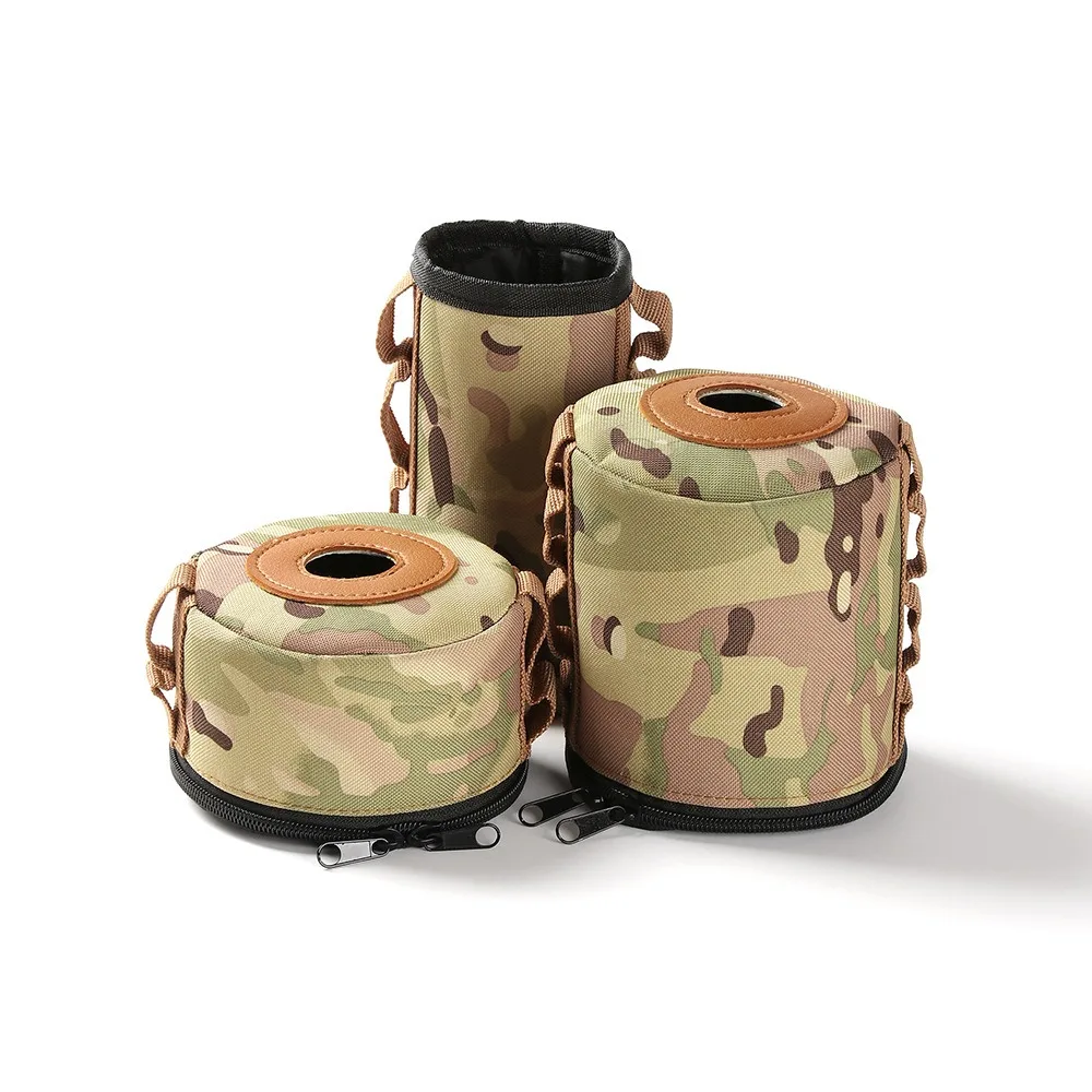 Gas Tank Protective Sleeve Camo Portable Outdoor Camping Storage Bag