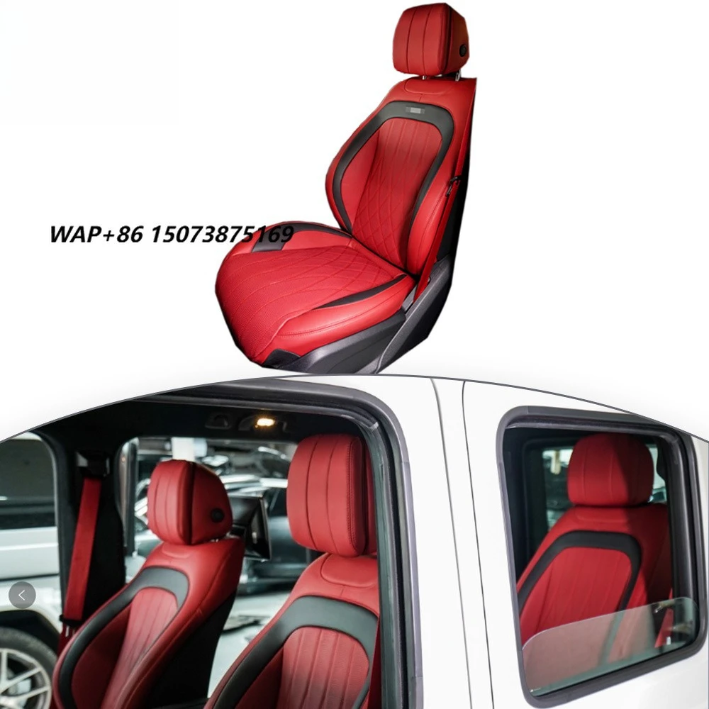 G CLASS W464 2019y Front Seat Cover Auto Car Interior Leather Chair Cover Replacement Upgrade Parts Interior Kits