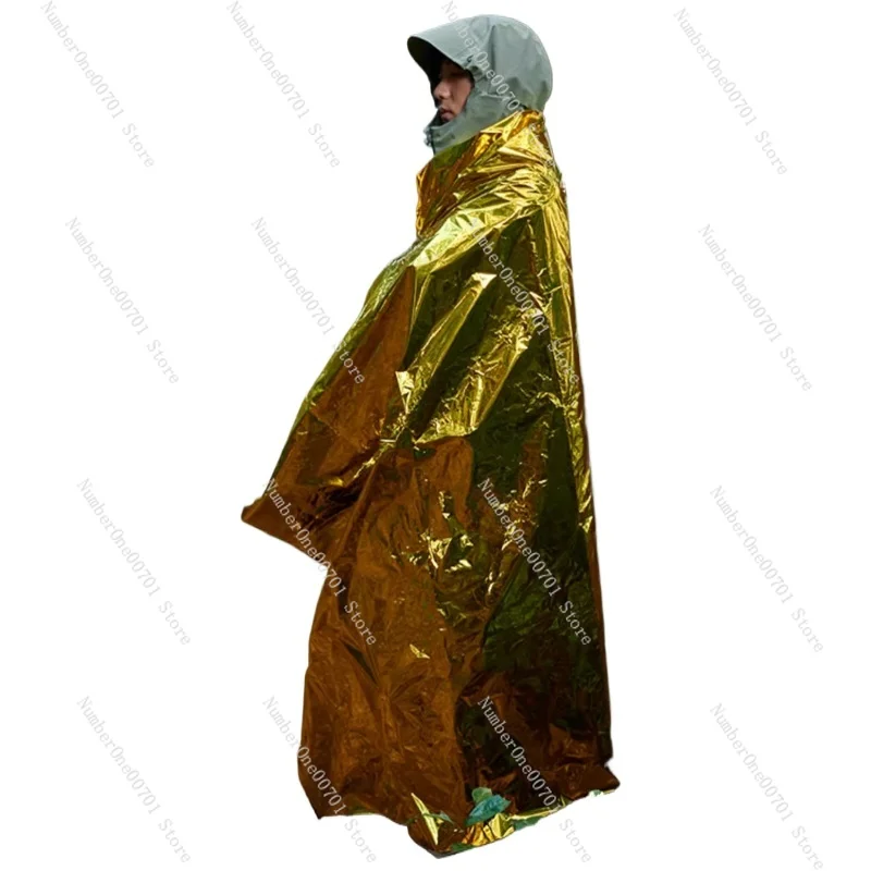 Outdoor emergency thermal insulation blanket polyester film cold loss survival equipment warm life-saving blanket