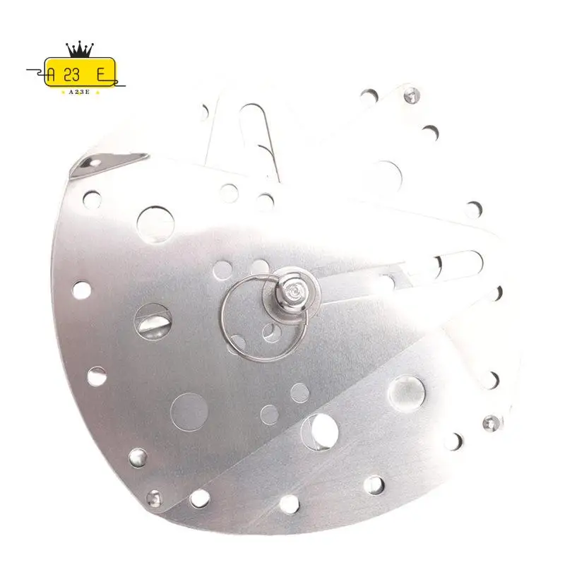 A23E-Stainless Adjustable Drop Lid Simmering Food Pot Cover Anti-Overflow Prevention Cover Steaming Rack