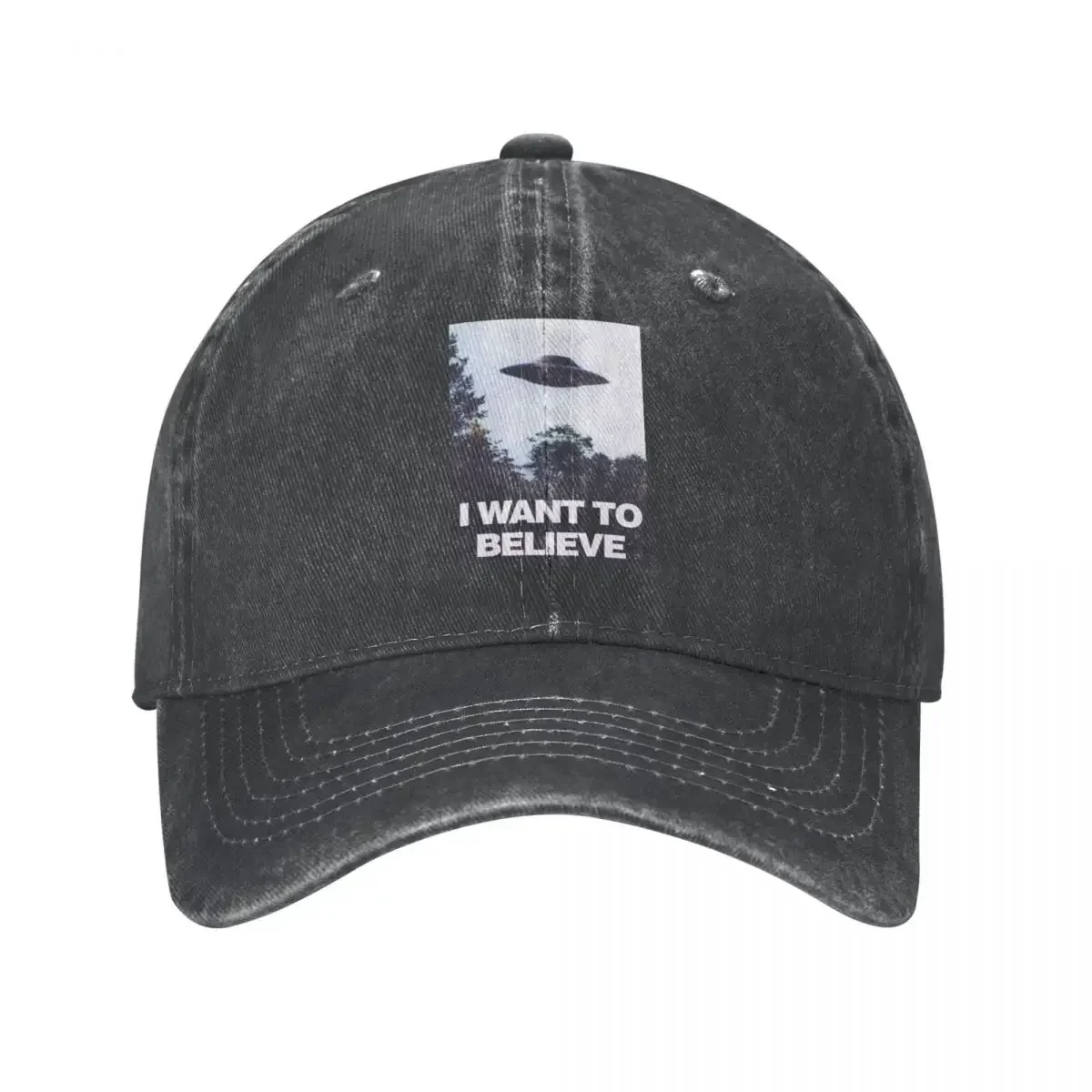 X Files Baseball Cap I Want To Leave Outdoor Sports Sunscreen Washed Trucker Hat Unisex-Teens Y2k Cool Design Baseball Caps