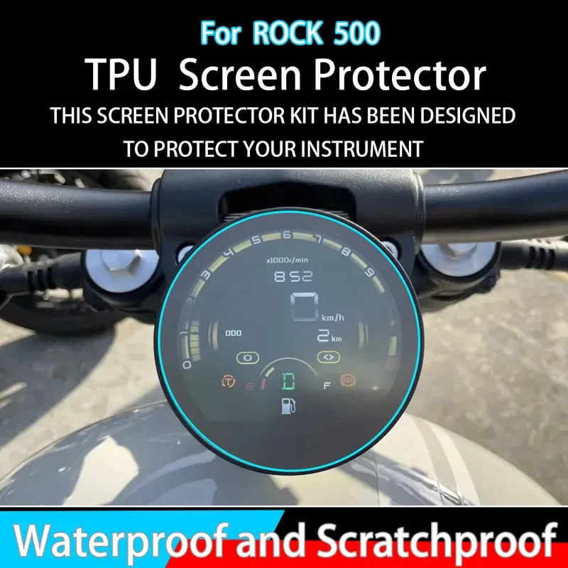 

For ROCK 500 Motorcycle Accessories Dashboard Screen Protector MT-07 TPU Instrument Film