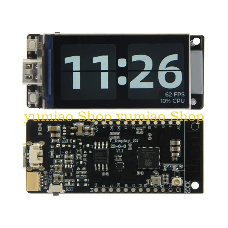 587B ESP32-S3  T-Display-S3 LCD WIFI Bluetooth-Compaitible5.0 LCD Display Board 1.9in