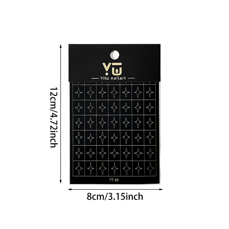 Pochoir aérographe pour ongles, motif cœur, nœud, étoiles, modèles d'autocollants creux pour pointes de manucure française, conception d'ongles
