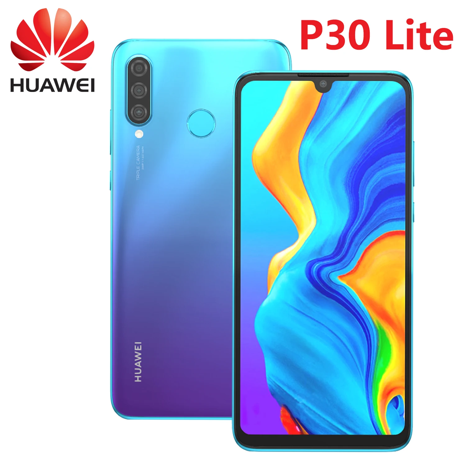 Смартфоны HUAWEI P30 Lite, глобальная версия Android для Google Play Store, 48 МП, 6,15 дюйма, 6 + 128 ГБ, мобильные телефоны, сетевые мобильные телефоны 4G