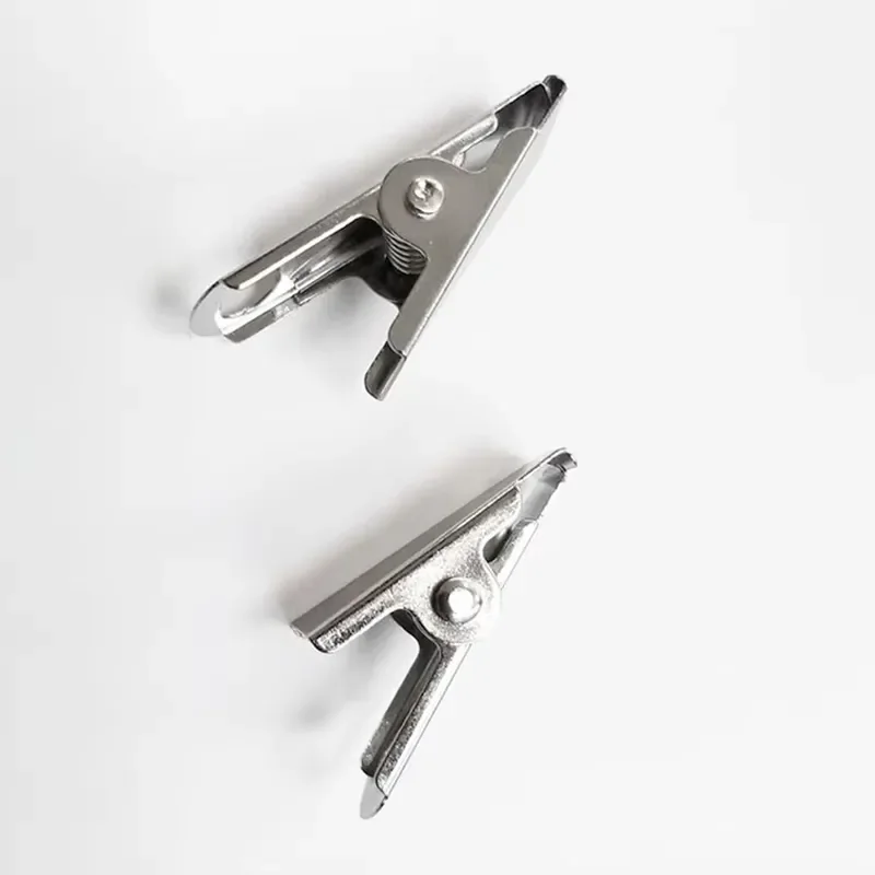 Metal ID Card Holders Duckbill Crocodile Clips Badge Holder Accessories Large Quantities Supplied