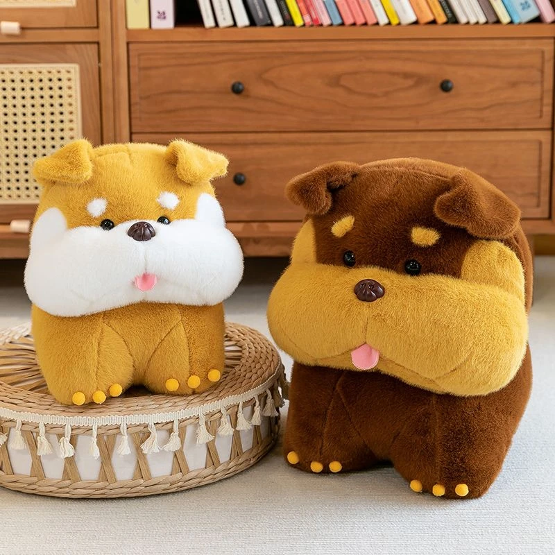 

30 см милая плюшевая игрушка для собаки с хлебом, квадратная сиба-ину, украшение стола, подушка, собака, кукла, праздничный и подарок на день рождения для ребенка