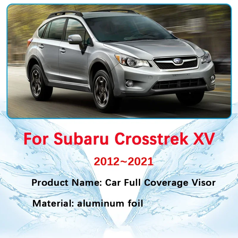 Car Sunshades Covers For Subaru Crosstrek XV 2012~2021 GP GT Sun Sunscreen Window Black Silver Visors Coverage Pads Accessories