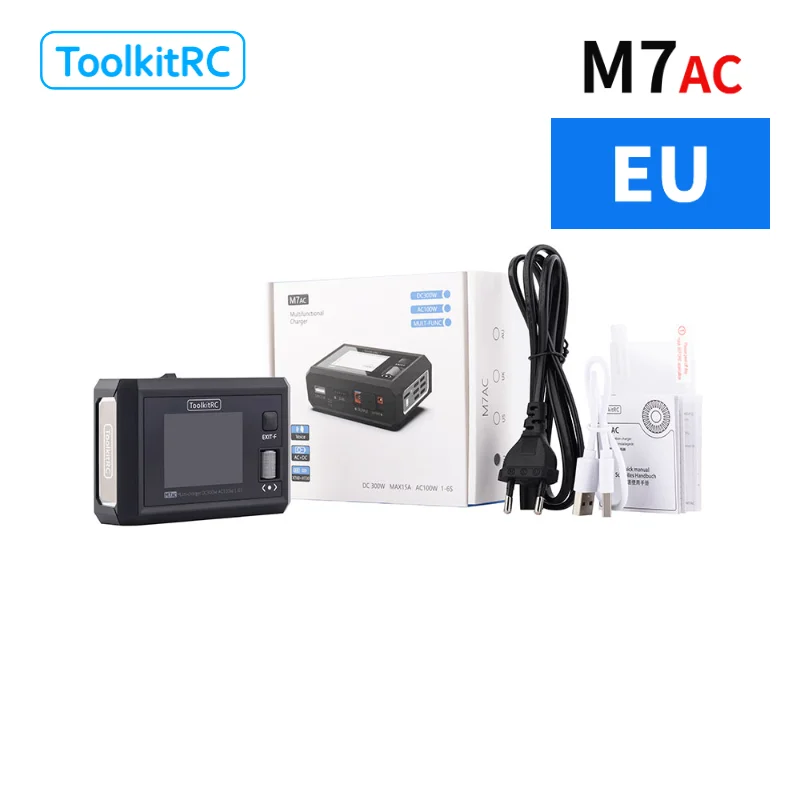 ToolkitRC M7AC 2S 3S Lipo batterijlader AC100W/DC300W XT60 XT30 Intelligentie Lader voor RC Model Lader LiHV NiMh Batterij