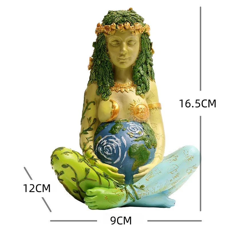 الإبداعية موسى أم الأرض غايا تمثال أوروبي الراتنج ديكور المنزل الحرف حلية