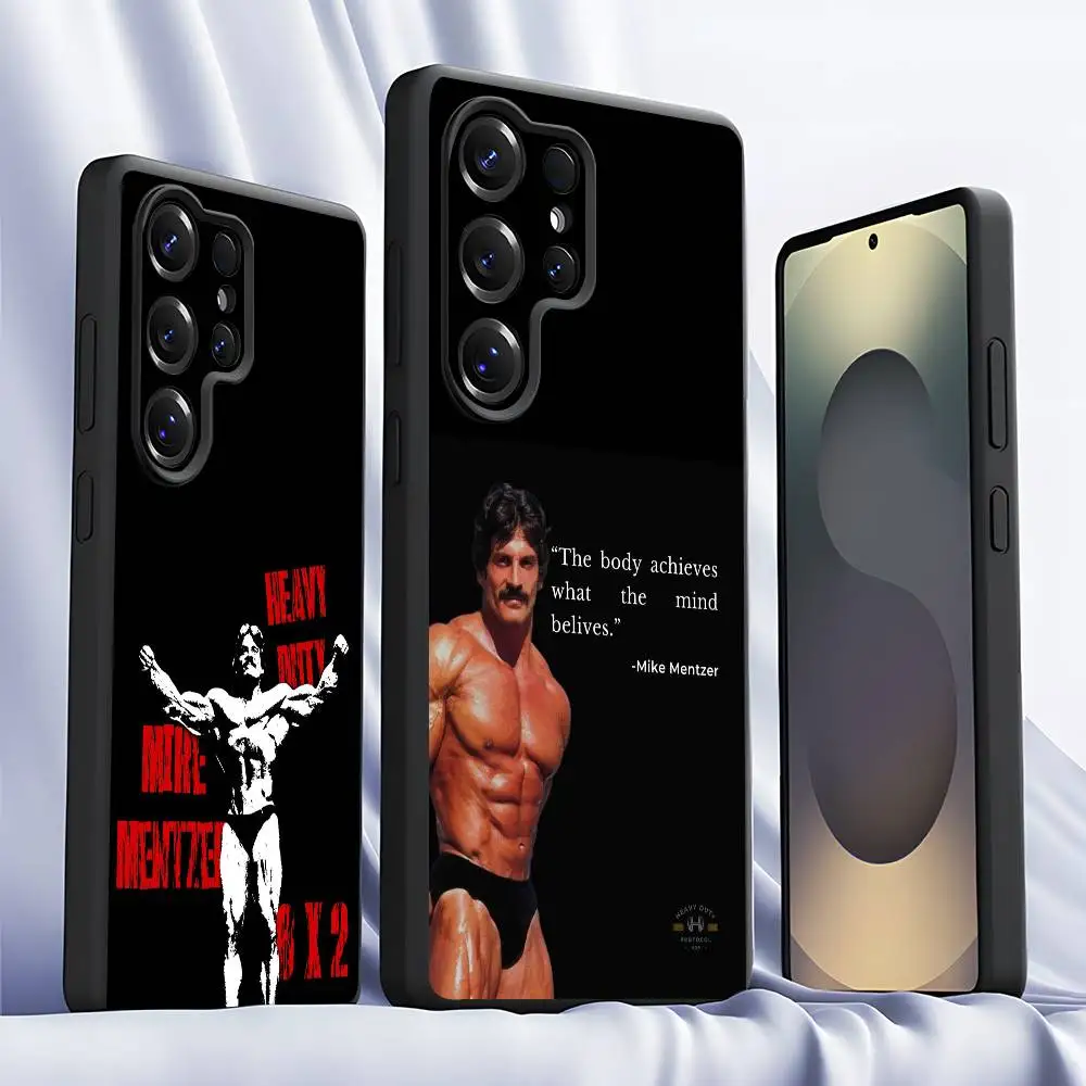 Bodybuilding Mike mentzer Phone Case for Samsung S series s20 s21 s22 s23 s24 FE Plus Ultra TPU Soft to Skin-friendly case