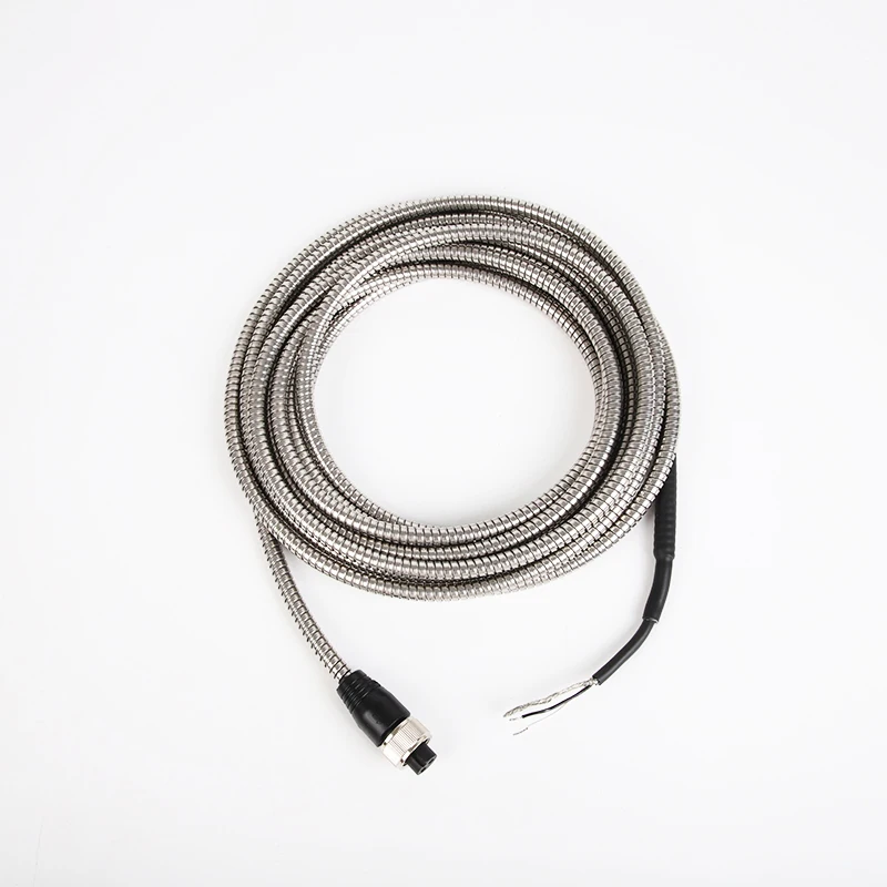 Three Meters Of Armoured Senso2-core Extension Screen Cable Shielded Cable Connector With One Empty End And A 2-core MIL-C-5015