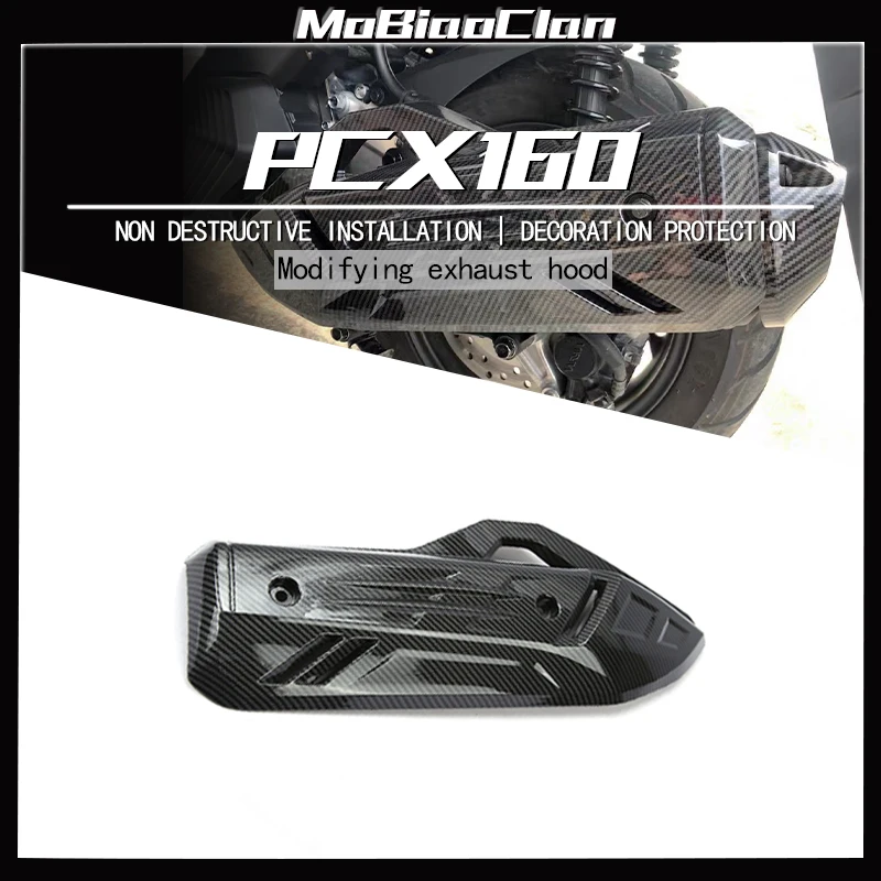 

For Honda PCX160 PCX 160 125 PCX125 2021 - 2023 Motorcycle Exhaust Muffler Pipe Heat Shield Thermal Insulation Cover