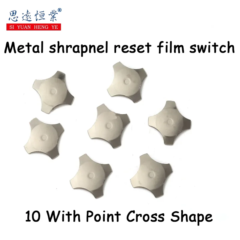 10 With Point Cross Shape Metal Dome Reset Switch 5 6 7 8 10 12 14 16 20 MM Micro Membrane Switch SPST Momentary On/Off Tactile