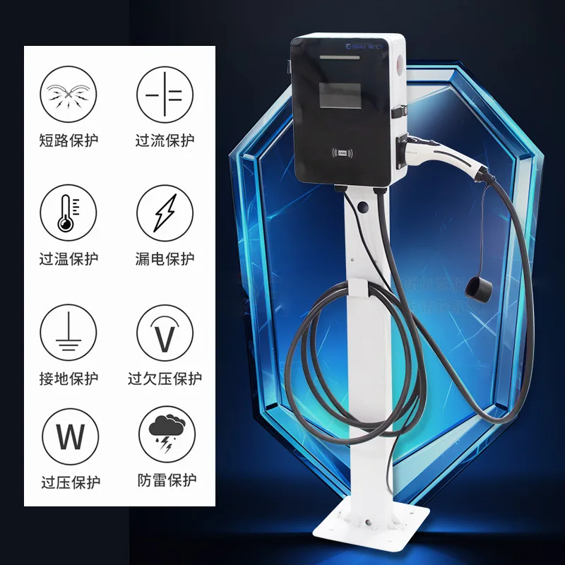 ccs2 portable mobile dc ev charger ac new energy vehicle charging pile ev electric charger car station 22kw 32a wallbox