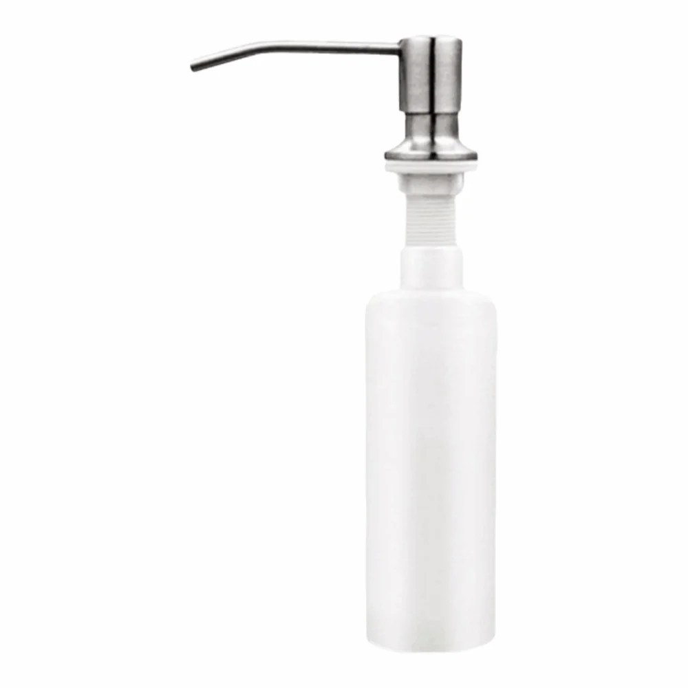 304 Stainless Steel Liquid Soap Dispenser Pump Extension Tube Refillable Detergent Dispenser Heavy Duty Easy Install