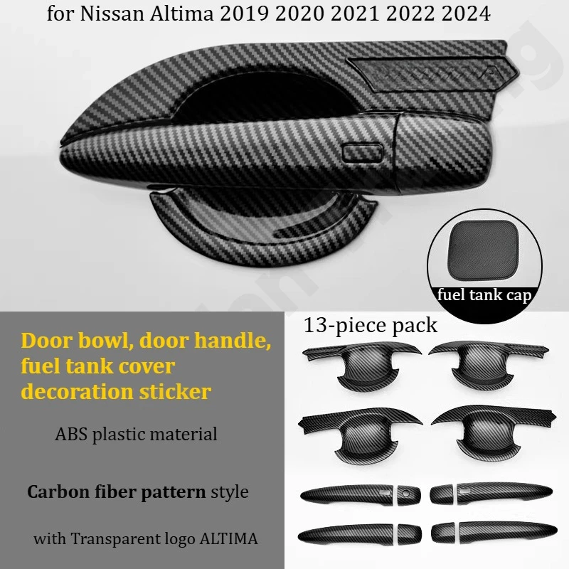 for Nissan Altima 2019-2024 Door bowl door handle decoration sticker/door handle anti scratch sticker/modified accessories view 6