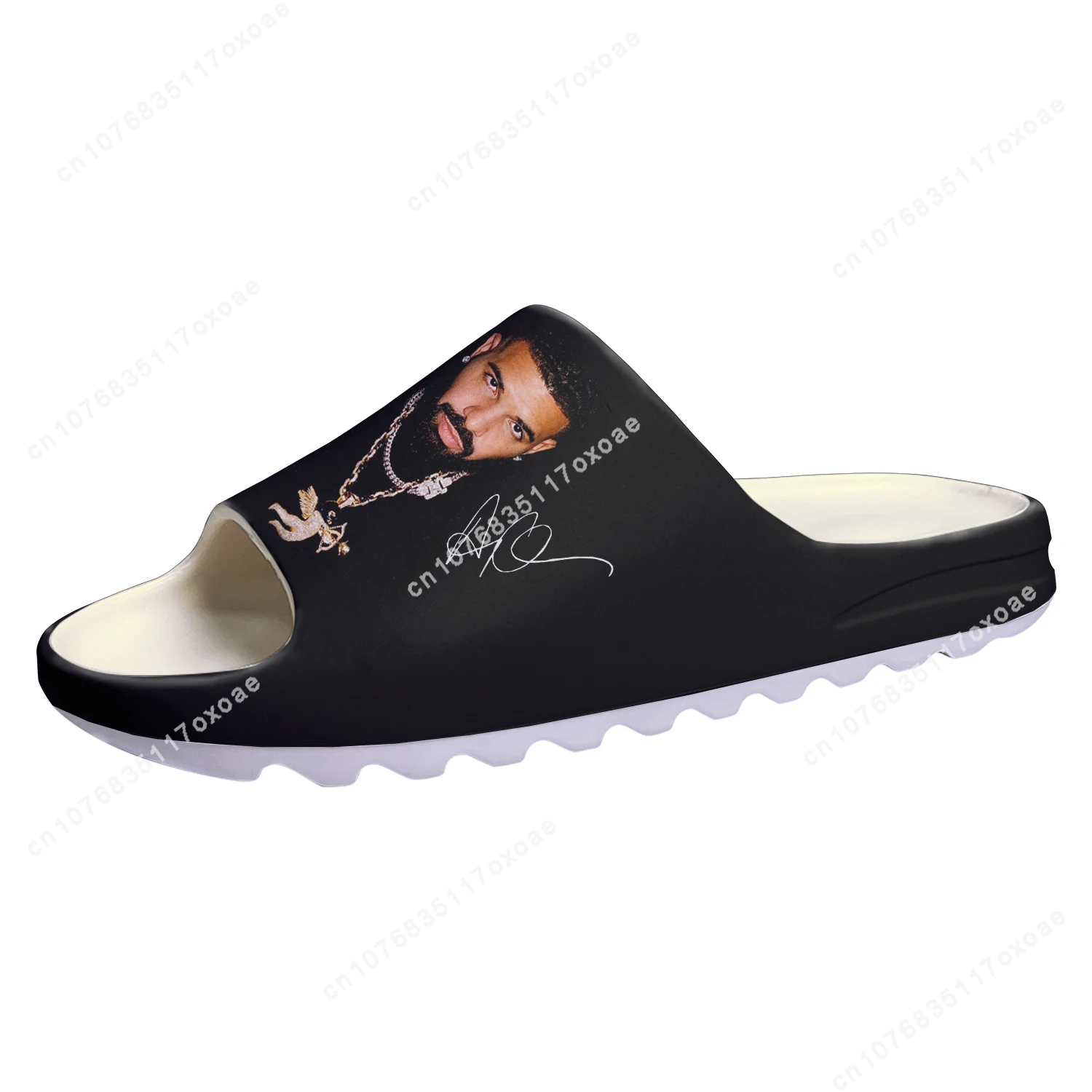Rapper Drake Drizzy Shoes Soft Sole Sllipers Home Clogs Step On Water Shoes Mens Womens Teenager Step in Customized Sandals