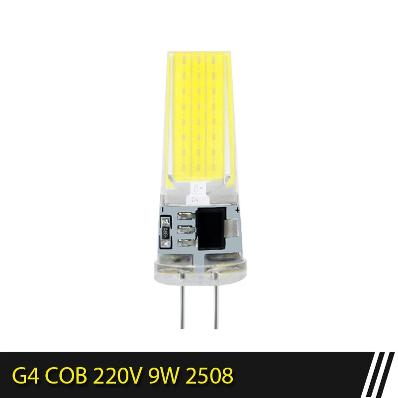 G4 LED COB Lamp Dimbaar 6W 9W COB LED Lamp E14 AC/DC 12V 220V Lampada LED G9 COB Spotlight Kroonluchter Verlichting Vervangen Halogeen