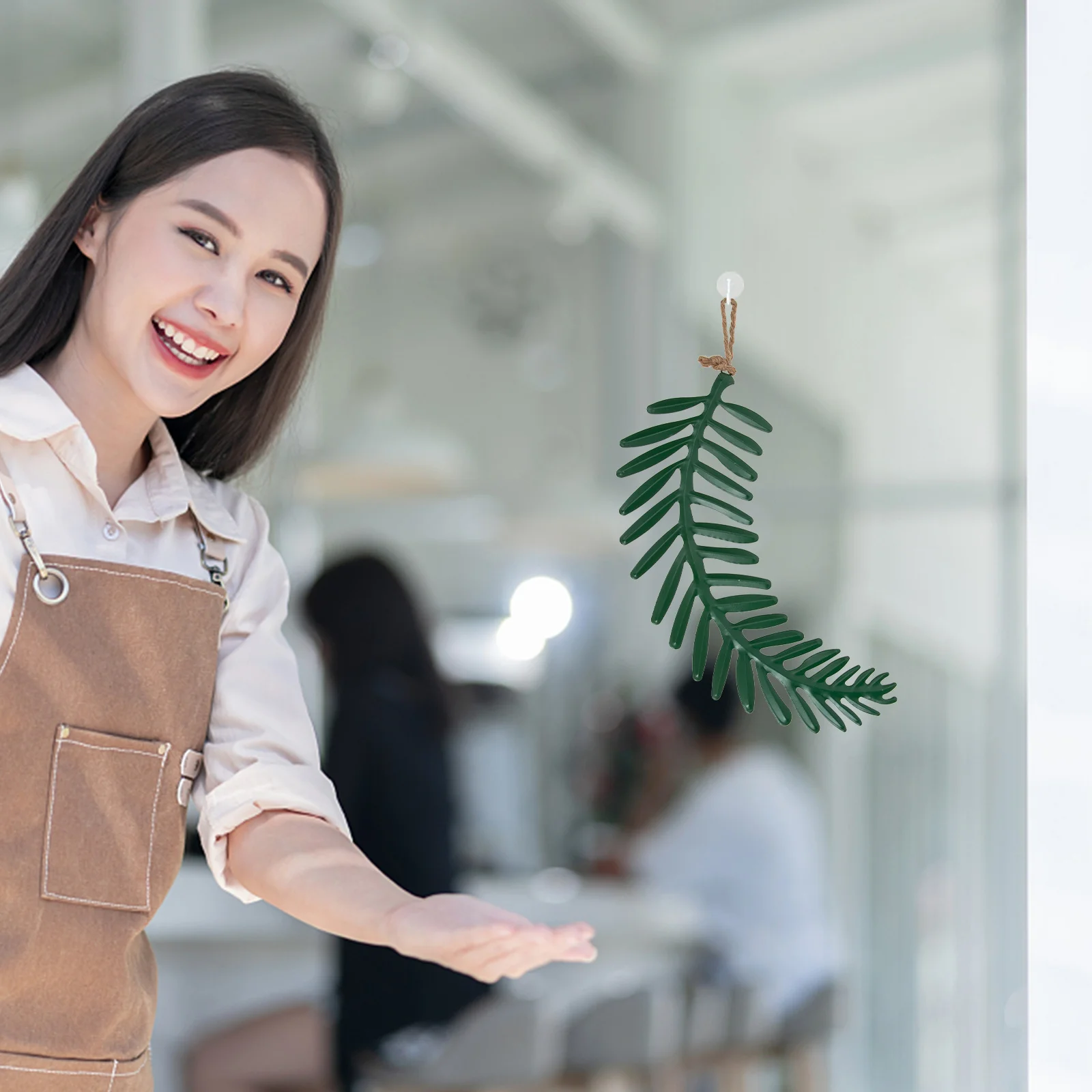 

2pcs Wall Decor Metal Tree Leaf Hanging Plaque For Front Door Home Garden Decoration Spring Summer Party Wedding Decor