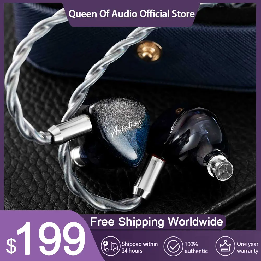 

QoA Aviation Earphone 3 Knowles BA 1 DD Hybrid In-Ear IEMs 0.78mm 2pin Cable For Headphone HiFi Music Headest Gifts Earbuds