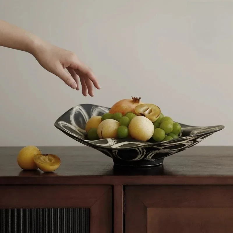 Creative ornament antique window model room desktop fruit basin