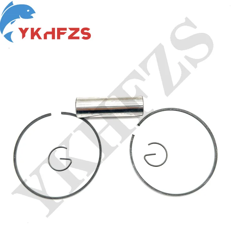 66T-11636-00 Piston Kit +0.5MM for Yamaha Outbaord Motor 2 Stroke 40HP Diameter 80.50mm 66T-11636 66T11636 Boat Engine Parts