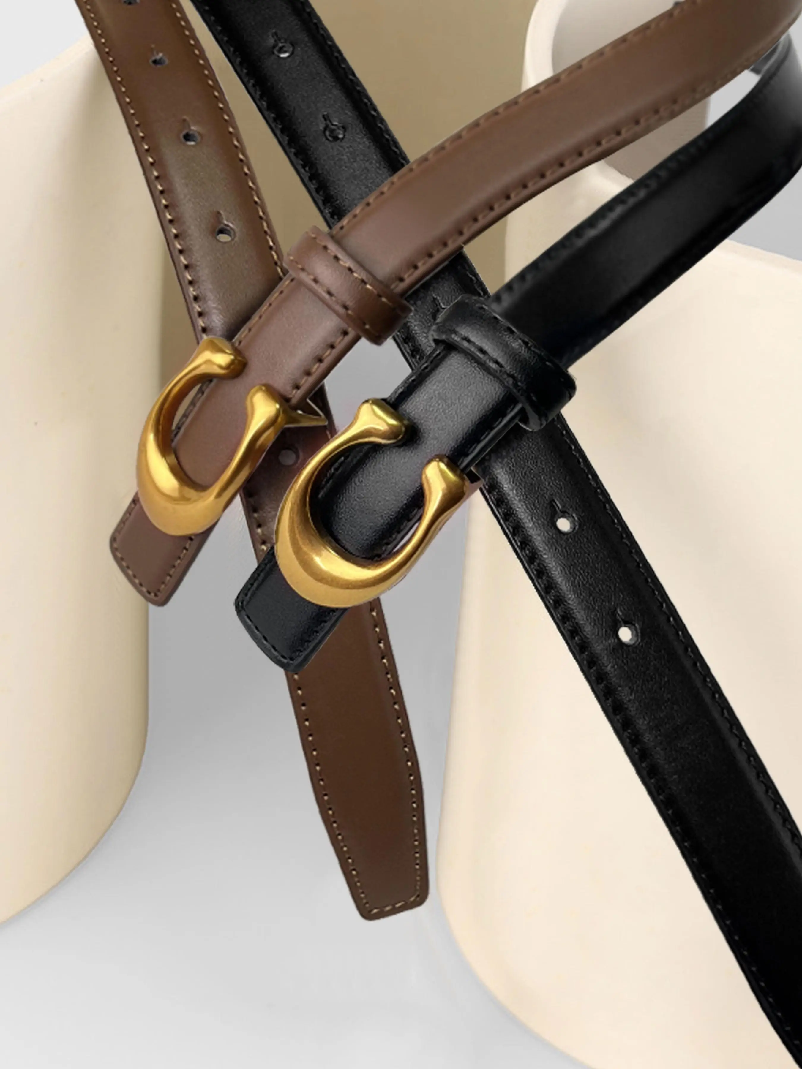 

Vintage Spicy Girl High-End Women's Belt Versatile Fashion Accessory for Jeans And Dress Pants Temperament Niche Style