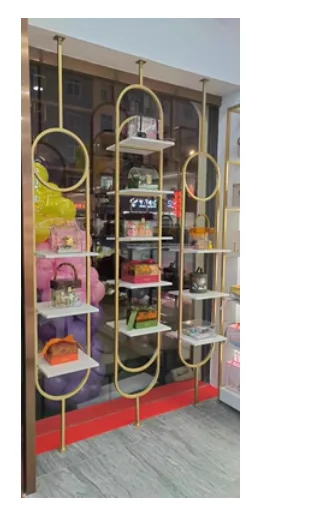 Cake window decoration display rack Floor style shoe store bag gift sample shelf display rack