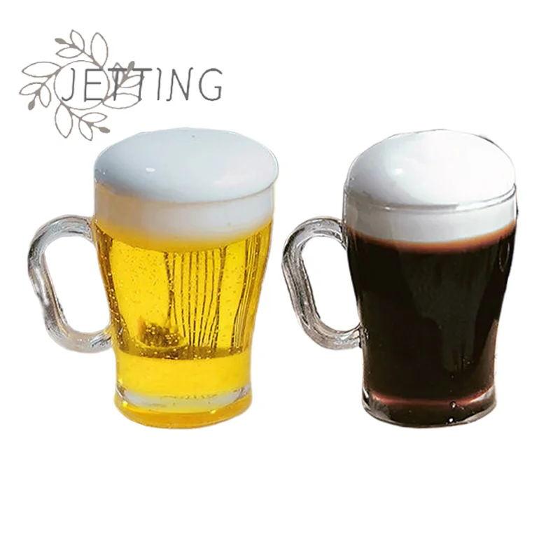 Chaud 1/12 maison de poupée Simulation Mini tasse de bière modèle poupée maison bière boissons Bar scène décor jouet maison de poupée accessoire semblant jouer à
