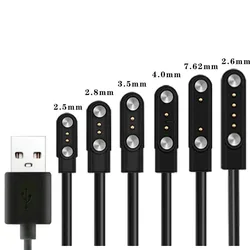 2 piny 4 piny Smartwatch stacja ładująca Adapter kabel do ładowania USB przewód dla dorosłych/dzieci inteligentny zegarek moc ładowania akcesoria do drutu