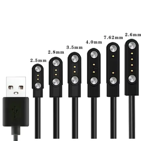 Adaptateur de chargeur de station d'accueil pour montre connectée, 2 broches, 4 broches, câble de Charge USB pour adultes/enfants, accessoires de fil de Charge d'alimentation